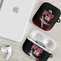 Tuskegee Airmen Red Tails AirPods Case 332nd Fighter Group WWII Tribute Black Style - Wonder Print Shop
