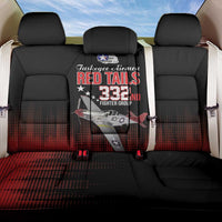 Tuskegee Airmen Red Tails Back Car Seat Cover 332nd Fighter Group WWII Tribute Black Style - Wonder Print Shop
