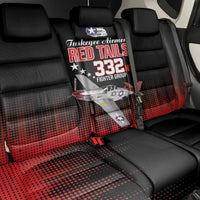 Tuskegee Airmen Red Tails Back Car Seat Cover 332nd Fighter Group WWII Tribute Black Style - Wonder Print Shop