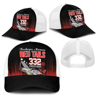 Tuskegee Airmen Red Tails Baseball Net Cap 332nd Fighter Group WWII Tribute Black Style - Wonder Print Shop