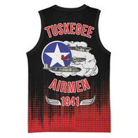 Tuskegee Airmen Red Tails Basketball Jersey 332nd Fighter Group WWII Tribute Black Style - Wonder Print Shop