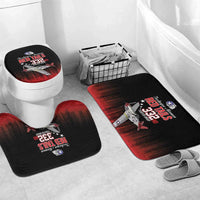 Tuskegee Airmen Red Tails Bathroom Set 332nd Fighter Group WWII Tribute Black Style - Wonder Print Shop