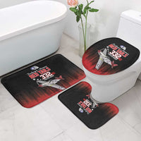 Tuskegee Airmen Red Tails Bathroom Set 332nd Fighter Group WWII Tribute Black Style - Wonder Print Shop