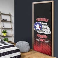 Tuskegee Airmen Red Tails Door Cover 332nd Fighter Group WWII Tribute Black Style - Wonder Print Shop
