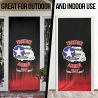 Tuskegee Airmen Red Tails Door Cover 332nd Fighter Group WWII Tribute Black Style - Wonder Print Shop