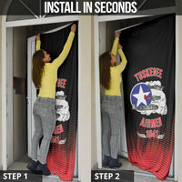 Tuskegee Airmen Red Tails Door Cover 332nd Fighter Group WWII Tribute Black Style - Wonder Print Shop