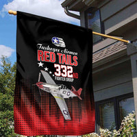 Tuskegee Airmen Red Tails Garden Flag 332nd Fighter Group WWII Tribute Black Style - Wonder Print Shop