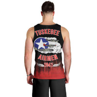 Tuskegee Airmen Red Tails Men Tank Top 332nd Fighter Group WWII Tribute Black Style - Wonder Print Shop