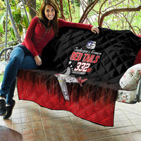 Tuskegee Airmen Red Tails Quilt 332nd Fighter Group WWII Tribute Black Style - Wonder Print Shop