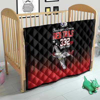 Tuskegee Airmen Red Tails Quilt 332nd Fighter Group WWII Tribute Black Style - Wonder Print Shop