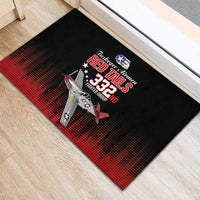 Tuskegee Airmen Red Tails Rubber Doormat 332nd Fighter Group WWII Tribute Black Style - Wonder Print Shop