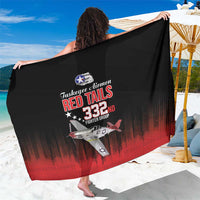 Tuskegee Airmen Red Tails Sarong 332nd Fighter Group WWII Tribute Black Style - Wonder Print Shop