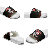Tuskegee Airmen Red Tails Slide Sandals 332nd Fighter Group WWII Tribute Black Style - Wonder Print Shop