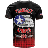 Tuskegee Airmen Red Tails T Shirt 332nd Fighter Group WWII Tribute Black Style - Wonder Print Shop