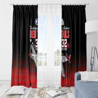 Tuskegee Airmen Red Tails Window Curtain 332nd Fighter Group WWII Tribute Black Style - Wonder Print Shop