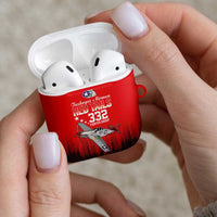 Tuskegee Airmen Red Tails AirPods Case 332nd Fighter Group WWII Tribute Red Style - Wonder Print Shop
