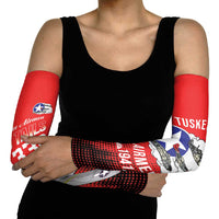 Tuskegee Airmen Red Tails Arm Sleeves 332nd Fighter Group WWII Tribute Red Style - Wonder Print Shop