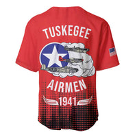 Tuskegee Airmen Red Tails Baseball Jersey 332nd Fighter Group WWII Tribute Red Style - Wonder Print Shop