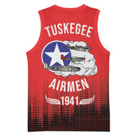 Tuskegee Airmen Red Tails Basketball Jersey 332nd Fighter Group WWII Tribute Red Style - Wonder Print Shop