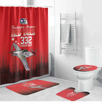 Tuskegee Airmen Red Tails Bathroom Set 332nd Fighter Group WWII Tribute Red Style - Wonder Print Shop