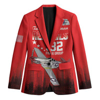 Tuskegee Airmen Red Tails Blazer 332nd Fighter Group WWII Tribute Red Style - Wonder Print Shop