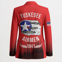 Tuskegee Airmen Red Tails Blazer 332nd Fighter Group WWII Tribute Red Style - Wonder Print Shop