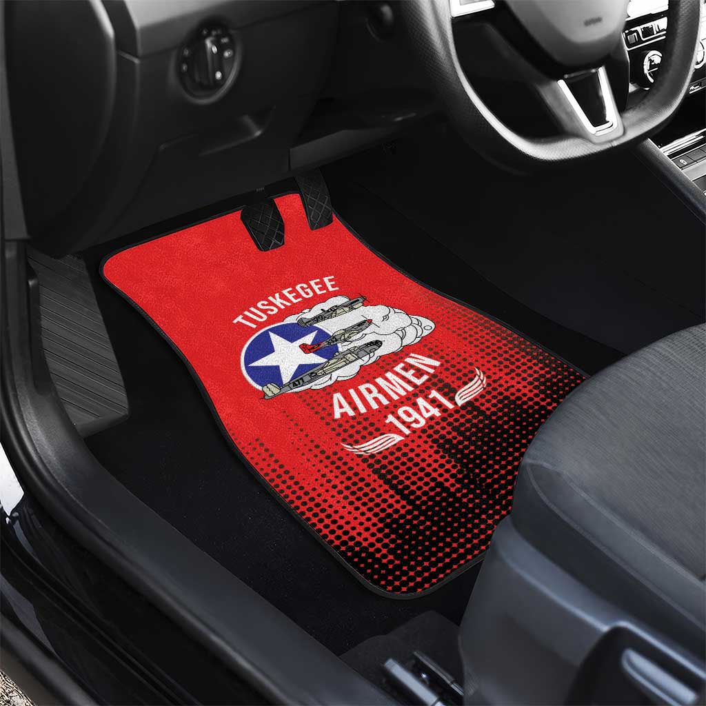 Tuskegee Airmen Red Tails Car Mats 332nd Fighter Group WWII Tribute Red Style - Wonder Print Shop