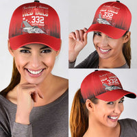 Tuskegee Airmen Red Tails Classic Cap 332nd Fighter Group WWII Tribute Red Style - Wonder Print Shop