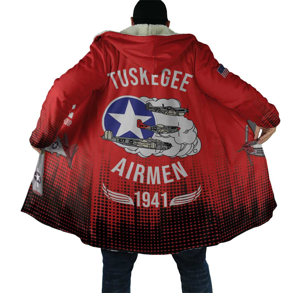 Tuskegee Airmen Red Tails Cloak 332nd Fighter Group WWII Tribute Red Style - Wonder Print Shop