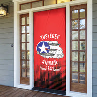 Tuskegee Airmen Red Tails Door Cover 332nd Fighter Group WWII Tribute Red Style - Wonder Print Shop