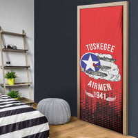 Tuskegee Airmen Red Tails Door Cover 332nd Fighter Group WWII Tribute Red Style - Wonder Print Shop