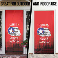 Tuskegee Airmen Red Tails Door Cover 332nd Fighter Group WWII Tribute Red Style - Wonder Print Shop
