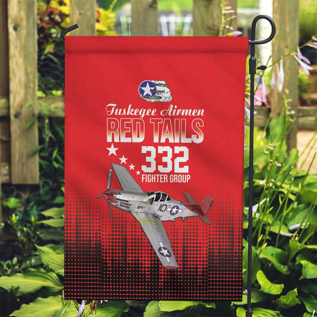 Tuskegee Airmen Red Tails Garden Flag 332nd Fighter Group WWII Tribute Red Style - Wonder Print Shop