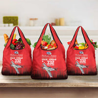 Tuskegee Airmen Red Tails Grocery Bag 332nd Fighter Group WWII Tribute Red Style - Wonder Print Shop