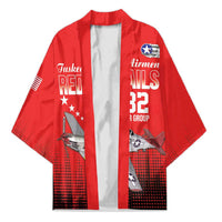 Tuskegee Airmen Red Tails Kimono 332nd Fighter Group WWII Tribute Red Style - Wonder Print Shop