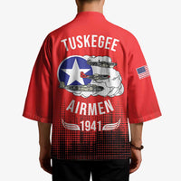 Tuskegee Airmen Red Tails Kimono 332nd Fighter Group WWII Tribute Red Style - Wonder Print Shop