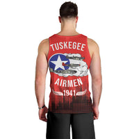 Tuskegee Airmen Red Tails Men Tank Top 332nd Fighter Group WWII Tribute Red Style - Wonder Print Shop