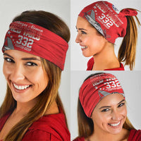 Tuskegee Airmen Red Tails Neck Gaiter 332nd Fighter Group WWII Tribute Red Style - Wonder Print Shop