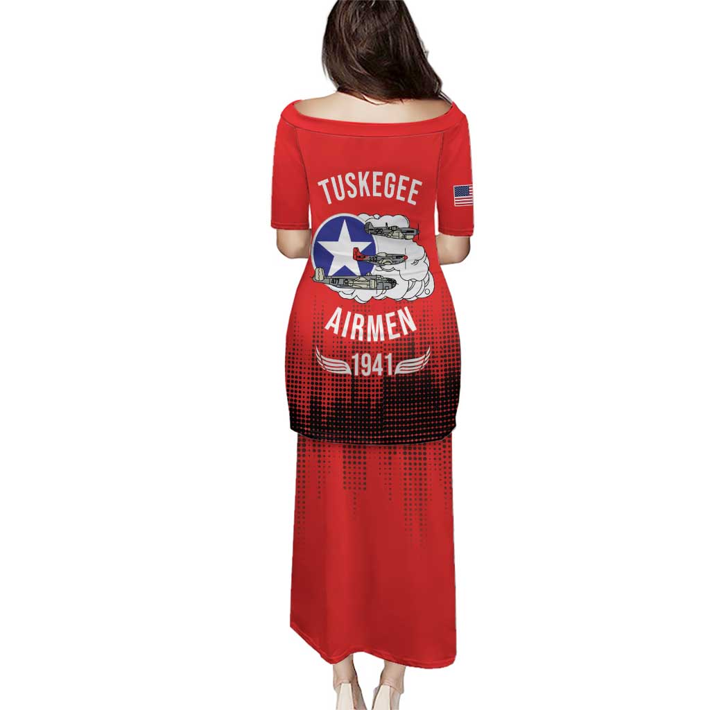 Tuskegee Airmen Red Tails Puletasi 332nd Fighter Group WWII Tribute Red Style - Wonder Print Shop