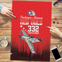 Tuskegee Airmen Red Tails Puzzle 332nd Fighter Group WWII Tribute Red Style - Wonder Print Shop