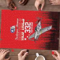 Tuskegee Airmen Red Tails Puzzle 332nd Fighter Group WWII Tribute Red Style - Wonder Print Shop