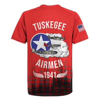 Tuskegee Airmen Red Tails Rugby Jersey 332nd Fighter Group WWII Tribute Red Style - Wonder Print Shop