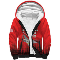 Tuskegee Airmen Red Tails Sherpa Hoodie 332nd Fighter Group WWII Tribute Red Style - Wonder Print Shop