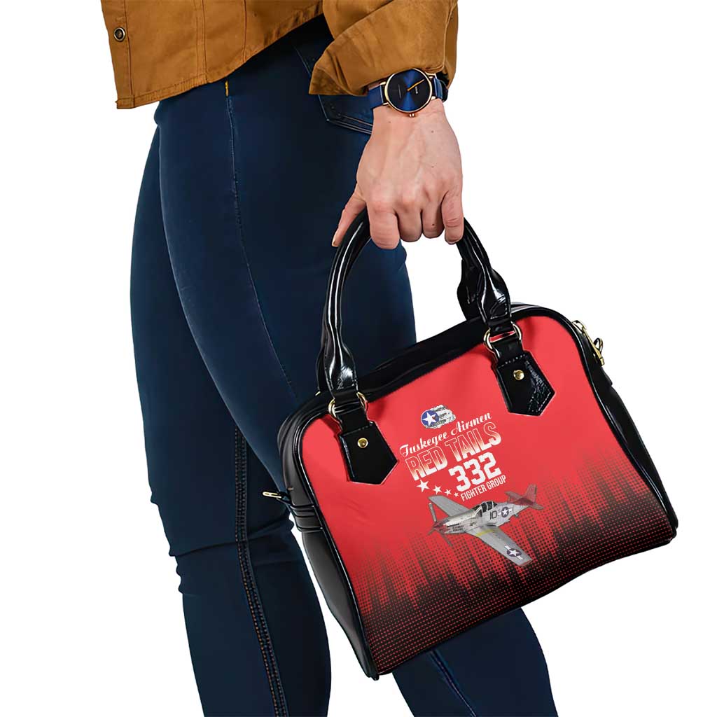 Tuskegee Airmen Red Tails Shoulder Handbag 332nd Fighter Group WWII Tribute Red Style - Wonder Print Shop