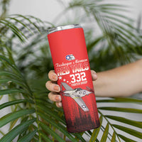 Tuskegee Airmen Red Tails Skinny Tumbler 332nd Fighter Group WWII Tribute Red Style - Wonder Print Shop