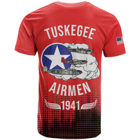 Tuskegee Airmen Red Tails T Shirt 332nd Fighter Group WWII Tribute Red Style - Wonder Print Shop