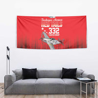 Tuskegee Airmen Red Tails Tapestry 332nd Fighter Group WWII Tribute Red Style - Wonder Print Shop