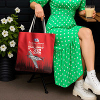 Tuskegee Airmen Red Tails Tote Bag 332nd Fighter Group WWII Tribute Red Style - Wonder Print Shop