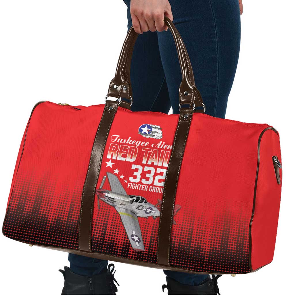 Tuskegee Airmen Red Tails Travel Bag 332nd Fighter Group WWII Tribute Red Style - Wonder Print Shop