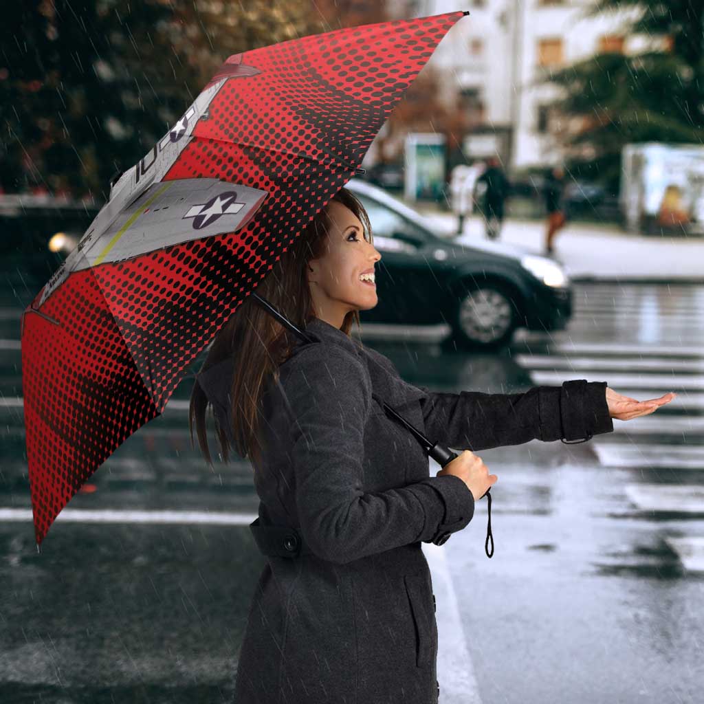 Tuskegee Airmen Red Tails Umbrella 332nd Fighter Group WWII Tribute Red Style - Wonder Print Shop